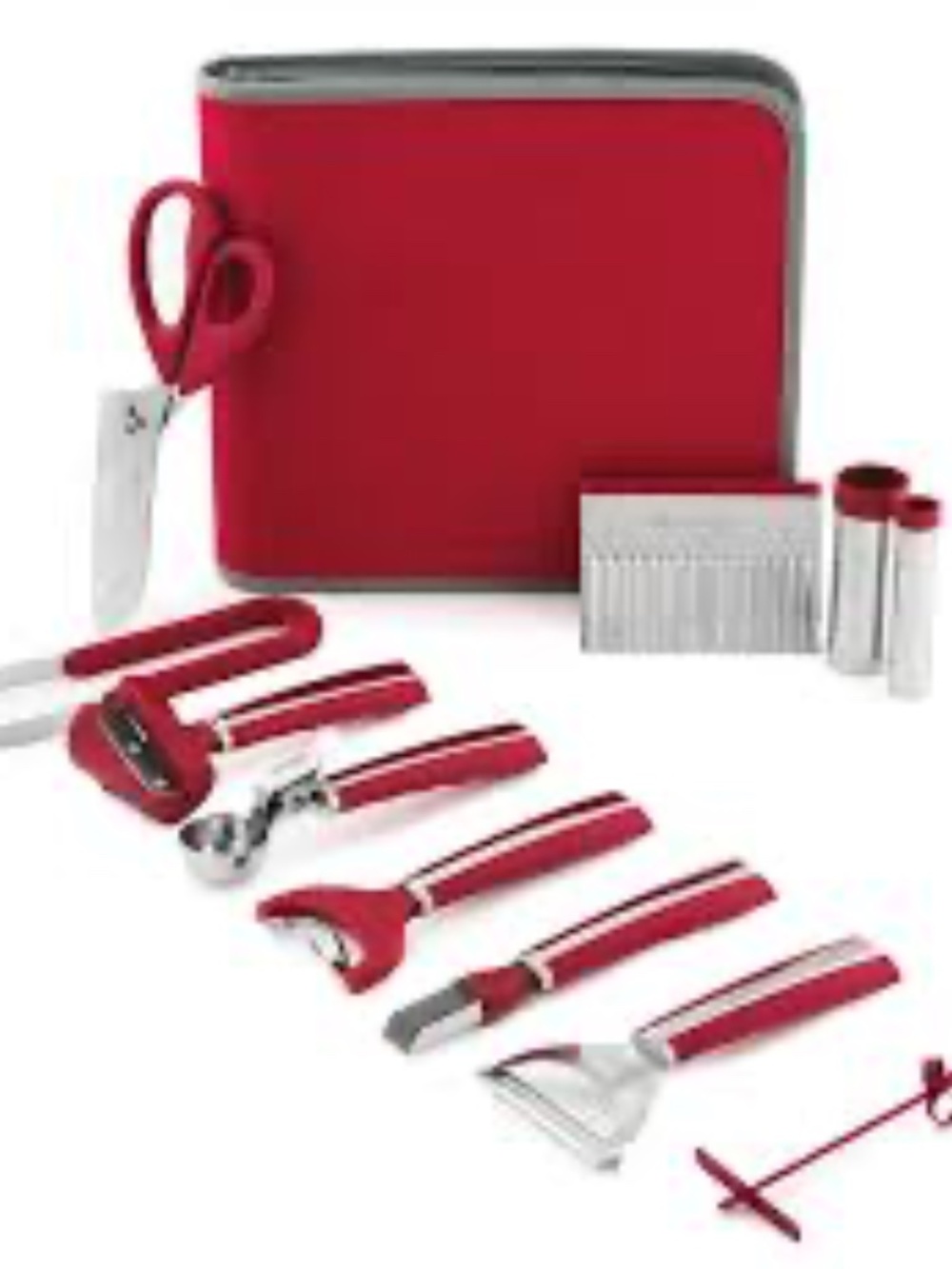 Wolfgang Puck Bistro Elite 12-piece Prep and Garnish Set stainless steel